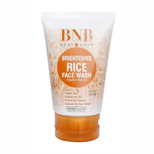 BNB 3 In 1 Rice Extract & Glow Kit-Rice Face Wash+Rice Scrub+Rice Face Mask