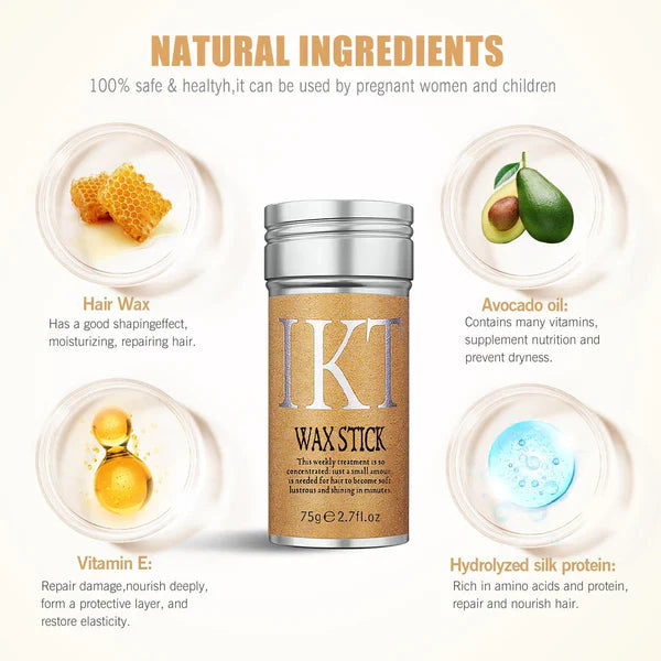 IKT Hair Wax Stick, Styling Wax for Smooth Wigs
