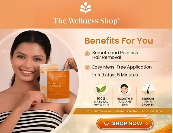 Turmeric Facial Wax - 5 Minutes Painless Herbal Wax Powder