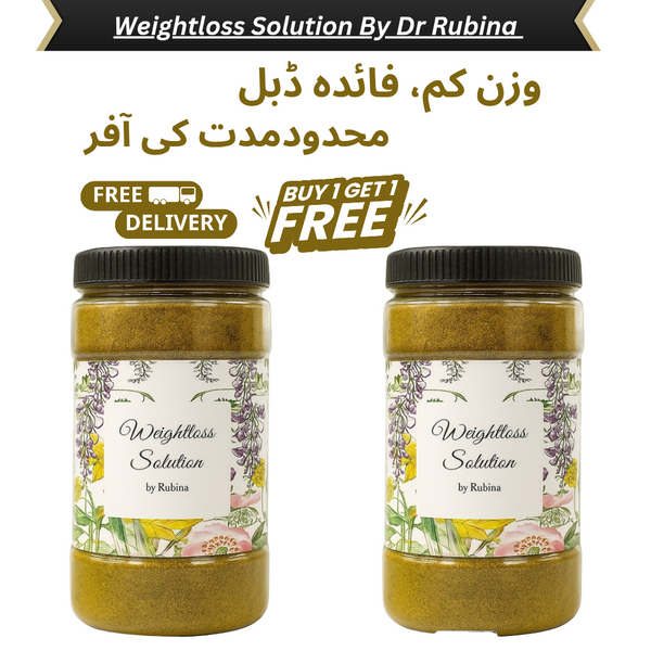 Weightloss Solution (3 Month Plan) By Dr Rubina By 1 Get 2 Free
