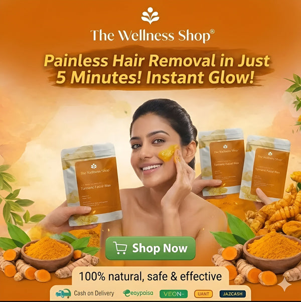 Turmeric Facial Wax - 5 Minutes Painless Herbal Wax Powder