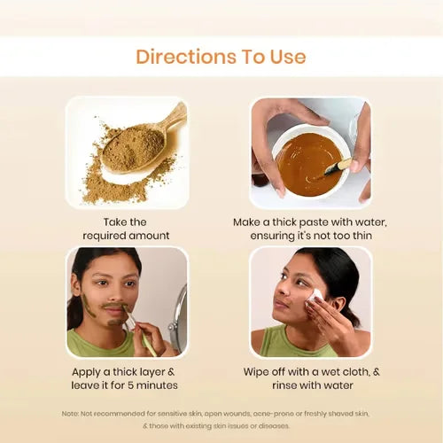 Turmeric Facial Wax - 5 Minutes Painless Herbal Wax Powder